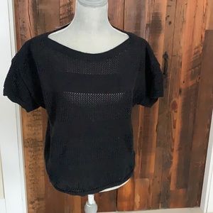 Black sweater shirt sleeve shirt